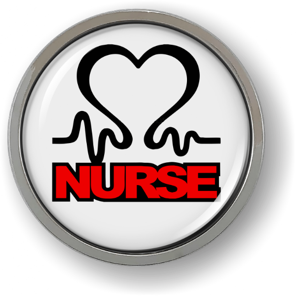 Nurse 3D Domed Emblem
